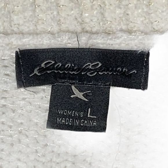 NWOT‎ Eddie Bauer Womens Sweater Size Large Cream - Picture 2 of 4